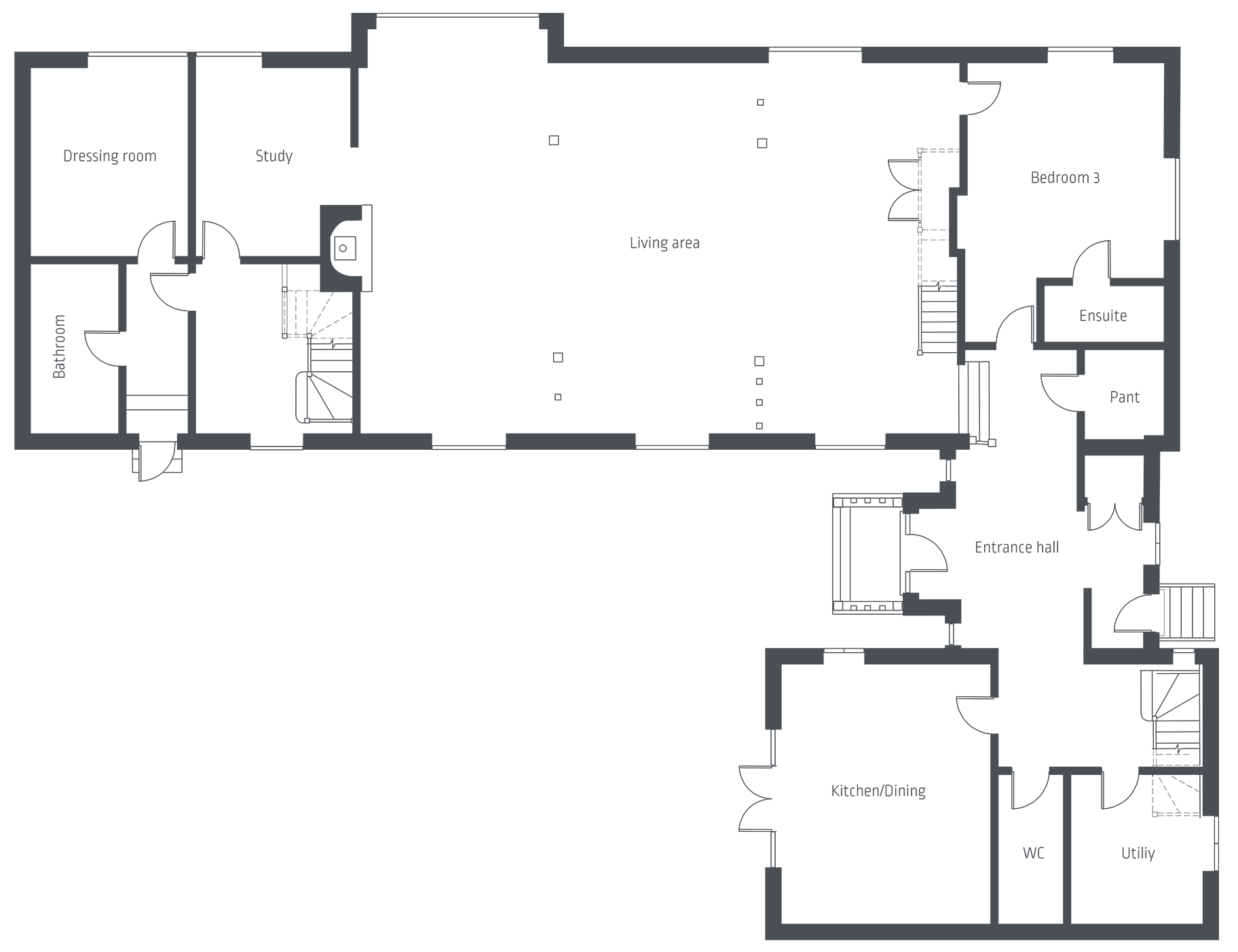 Beauvoir Hall Floorplan